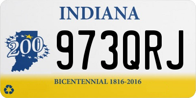 IN license plate 973QRJ