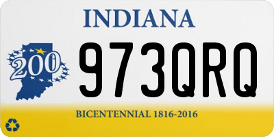 IN license plate 973QRQ
