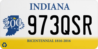 IN license plate 973QSR