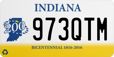 IN license plate 973QTM