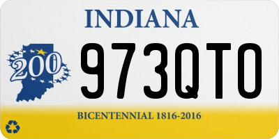 IN license plate 973QTO