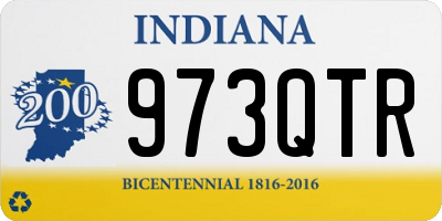 IN license plate 973QTR