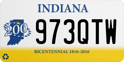 IN license plate 973QTW