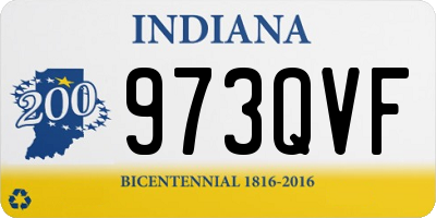 IN license plate 973QVF