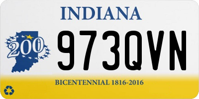 IN license plate 973QVN