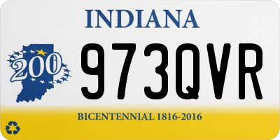 IN license plate 973QVR