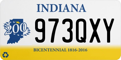 IN license plate 973QXY