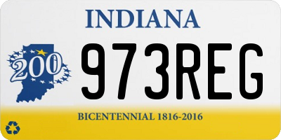 IN license plate 973REG
