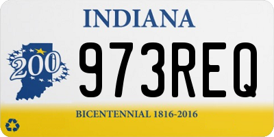 IN license plate 973REQ