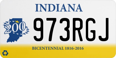 IN license plate 973RGJ