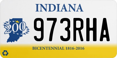IN license plate 973RHA