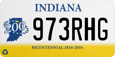 IN license plate 973RHG