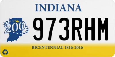 IN license plate 973RHM