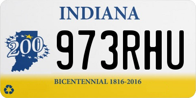 IN license plate 973RHU