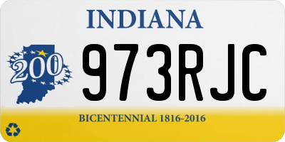 IN license plate 973RJC