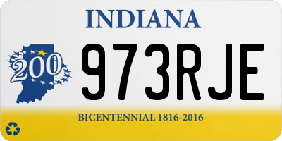 IN license plate 973RJE