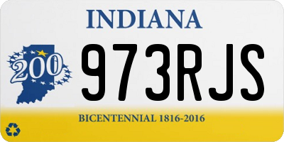 IN license plate 973RJS