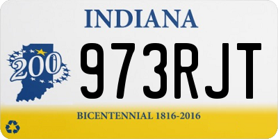 IN license plate 973RJT