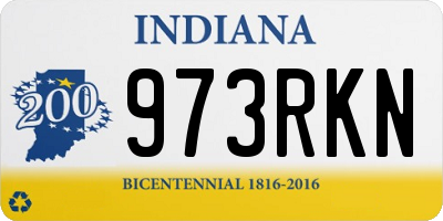 IN license plate 973RKN
