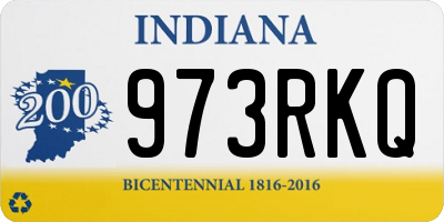 IN license plate 973RKQ