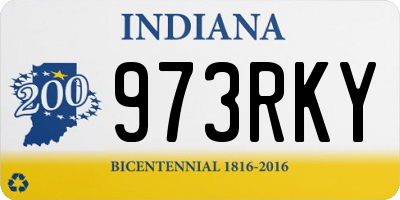IN license plate 973RKY