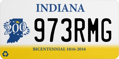 IN license plate 973RMG
