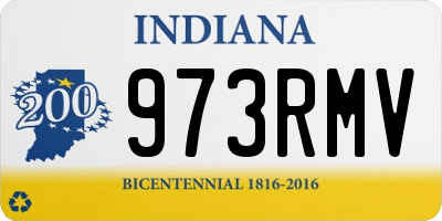 IN license plate 973RMV