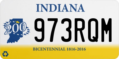 IN license plate 973RQM