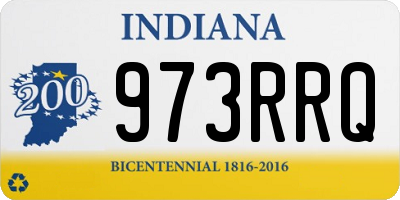 IN license plate 973RRQ