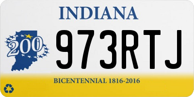 IN license plate 973RTJ