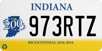 IN license plate 973RTZ