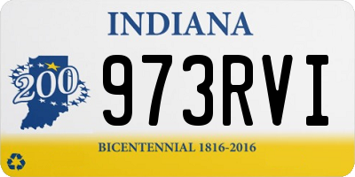 IN license plate 973RVI