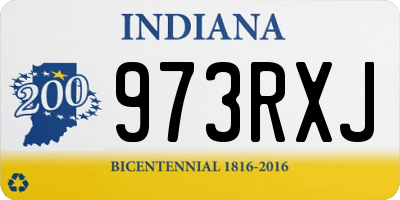 IN license plate 973RXJ