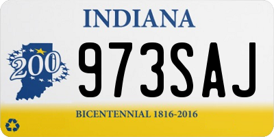 IN license plate 973SAJ
