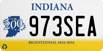 IN license plate 973SEA