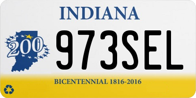 IN license plate 973SEL
