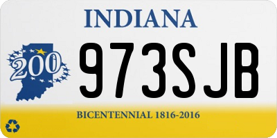 IN license plate 973SJB
