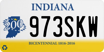 IN license plate 973SKW