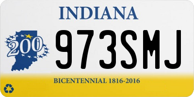 IN license plate 973SMJ