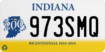 IN license plate 973SMQ