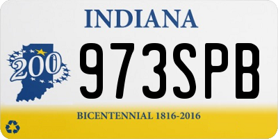 IN license plate 973SPB
