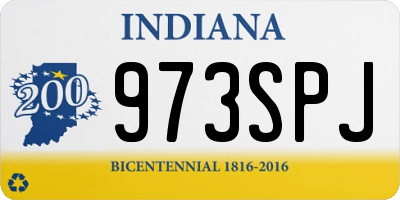 IN license plate 973SPJ