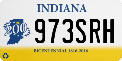 IN license plate 973SRH