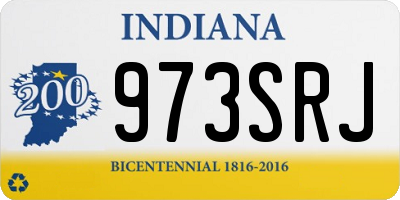 IN license plate 973SRJ