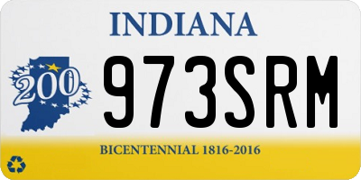 IN license plate 973SRM