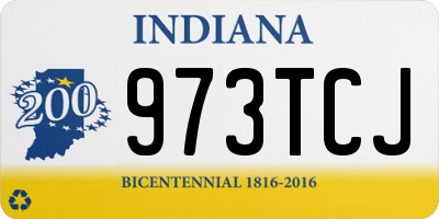 IN license plate 973TCJ