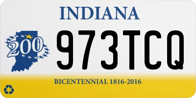 IN license plate 973TCQ