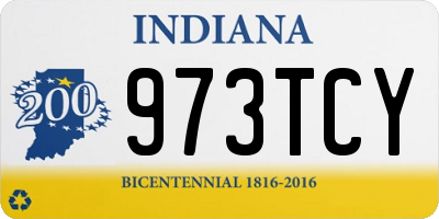 IN license plate 973TCY