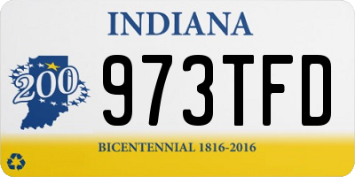 IN license plate 973TFD
