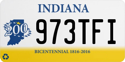 IN license plate 973TFI